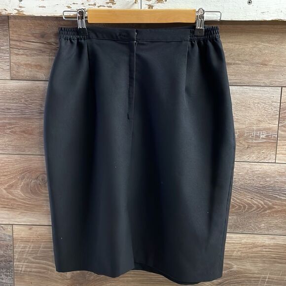 Kathi Lee Collection Ladies Pencil Skirt Size 12 Black Above Knee Vintage - Picture 3 of 5